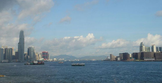 Hong Kong Victoria Harbour Westward vies