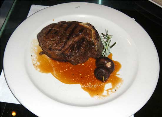 N9NE steakhouse Bone-in Filet