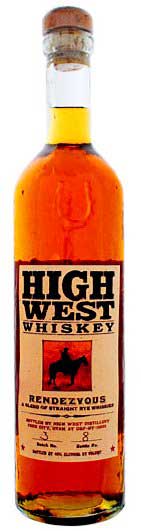 Vintner Grill High West Rendezvous Rye Whiskey