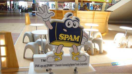 Spammy at the Mall of Asia in Manila